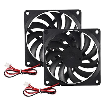 DORHEA 2Pcs DC 5V 8010 Fan 3D Printer 80x80x10 Brushless Cooling Fan 80MM for 3D Printer PC CPU Computer Case Fan Cooler