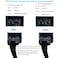 skineat 3 Way 4 Pin PWM Fan SplitterAdapter Cable Sleeved Braided Y Splitter PC 4 Pin Fan Extension Power Cable 1to21 to 3 1to4Converter for Computer ATX Case Cooling Fan Cable
