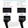 skineat 3 Way 4 Pin PWM Fan SplitterAdapter Cable Sleeved Braided Y Splitter PC 4 Pin Fan Extension Power Cable 1to21 to 3 1to4Converter for Computer ATX Case Cooling Fan Cable