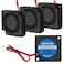 Shutao 4PCS 30mm Blower Fan 3010 24V 3D Printer Cooling Fan 30mm x 10mm Bearing Turbo Cooling Fan with 2 Pin Terminal
