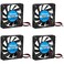 Alinan 4pcs 6010 12V Fan 60x60x10mm 2pin Sleeve Bearing Brushless DC Cooling Fan for 3D Printer Computer
