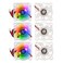 Alinan 6pcs 4010 12V Color LED Mini Brushless Cooling Fan Transparent 40 40 10MM 005A for 3D Printer PC Case CPU