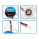 Alinan 6pcs 4010 12V Color LED Mini Brushless Cooling Fan Transparent 40 40 10MM 005A for 3D Printer PC Case CPU