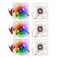 Alinan 6pcs 4010 24V Color LED Mini Brushless Cooling Fan Transparent 40 40 10MM 005A for 3D Printer PC Case CPU