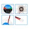 Alinan 6pcs 4010 24V Color LED Mini Brushless Cooling Fan Transparent 40 40 10MM 005A for 3D Printer PC Case CPU