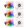 Alinan 6pcs 4010 24V Color LED Mini Brushless Cooling Fan Transparent 40 40 10MM 005A for 3D Printer PC Case CPU