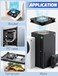 AmRunJe USB Cooling Fan 120mm 2 Packs 5V Brushless Quiet Fan with Speed Controller for PC Computer PlayStation Xbox Router Receiver DVR AV Cabinet Projector