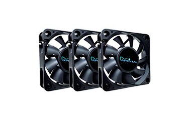Apevia CF6015S3 3 Pk 60mm x 60mm x15mm Black Case Fan W4PIN Molex 3PIN Motherboard Adapter