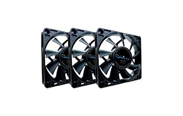 Apevia CF7015S3 3 Pk 70mm x 70mm x15mm Black Case Fan W4PIN Molex 3PIN Motherboard Adapter