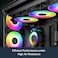 ARCTIC P14 Pro ARGB 3 Pack Powerful Premium Fan 140 mm PWM Fan with YCable Splitte 4002500 RPM 0 RPM 5 PWM 5V Digital RGB Fluid Dynamic Bearing 4Pin Black