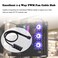 ASHATA PWM Fan Hub PC CPU Cooling 3Pin4Pin Fan Power Cable Hub Adapter Sleeved PWM Case Fan Power Supply Cable Splitter for Computer Cooler Case Fans 1 to 4 Way