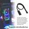 ASHATA PWM Fan Hub PC CPU Cooling 3Pin4Pin Fan Power Cable Hub Adapter Sleeved PWM Case Fan Power Supply Cable Splitter for Computer Cooler Case Fans 1 to 4 Way