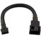 CRJ Electronics CRJ Micro 4Pin GPU Fan Adapter Cable 6inch 15cm Black Sleeved Micro PH 20mm 4Pin PWM Graphics Card Fan Adapter Cable for Connecting 3Pin4Pin PC Fans