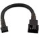 CRJ Electronics CRJ Micro 4Pin GPU Fan Adapter Cable 6inch 15cm Black Sleeved Micro PH 20mm 4Pin PWM Graphics Card Fan Adapter Cable for Connecting 3Pin4Pin PC Fans
