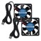 DWEII 2Pack 50mm Fan 5V USB Brushless DC Cooling Fan 5V Brushless DC Cooling Fan for Projector Humidifier Aromatherapy Small Appliances Series Replacement
