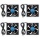 DWEII 4PCS 80mm USB Fan 5V Brushless 8025 80x25mm for Cooling DIY PC Computer Case 3D Printer CPU Coolers Radiators