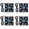 DWEII 4PCS 80mm USB Fan 5V Brushless 8025 80x25mm for Cooling DIY PC Computer Case 3D Printer CPU Coolers Radiators