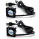 FainWan 2pcs USB 5V DC Fan 2510 Small 2 pin Cooling Cooler Computer 25mm X 10mm 25x25x10