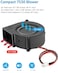 GDSTIME 75mm x 30mm Blower 12V Dual Ball Bearing Centrifugal Fan 7530 DC Brushless Cooling Small 12 Volt Squirrel Cage Fan 2Pin for Dehumidifier Car Audio Amplifier