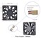GUIANDJING 12025 Cooling Fan 120mm 25mm DC 12V 4Pin PWM Ball Bearing Brushless 4000RPM High 155 CFM for DIY Computer PC Case Fan