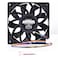 GUIANDJING 12025 Cooling Fan 120mm 25mm DC 12V 4Pin PWM Ball Bearing Brushless 4000RPM High 155 CFM for DIY Computer PC Case Fan