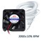 IS Icstation 2 PCS Brushless DC Cooling Fan 50mm x 50mm x 10mm 5010 12V 2 Pin 01A for 3D Printer Computer Case