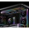 Jonsbo JONSBO ZA120BR Reverse PC Case Fan Reverse BladeSilent Computer ARGB Fan with 4Sides Infinity Mirror Fans 1800RPM PWM Integrated MF HeadAluminum Nameplate 28MM ThickBlack