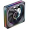 Jonsbo JONSBO ZA120BR Reverse PC Case Fan Reverse BladeSilent Computer ARGB Fan with 4Sides Infinity Mirror Fans 1800RPM PWM Integrated MF HeadAluminum Nameplate 28MM ThickBlack