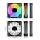 PANO-MOUNTS PANOMOUNTS 120mm ARGB Fan Infinity Mirror Reverse Airflow 5V 3Pin Addressable RGB PWM PC Computer Water Cooler CPU Case Fan 5001500RPM Black 3Pack