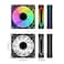 PANO-MOUNTS PANOMOUNTS 120mm ARGB Fan Infinity Mirror Reverse Airflow 5V 3Pin Addressable RGB PWM PC Computer Water Cooler CPU Case Fan 5001500RPM Black 3Pack