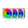 PANO-MOUNTS PANOMOUNTS 120mm Reverse Airflow 5V 3Pin ARGB Addressable Infinity Mirror Fans with 4Pin PWM Control 8001600RPM Suitable for PC Water Cooling and CPU Cooler White 3Pack