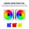 PANO-MOUNTS PANOMOUNTS 120mm Reverse Airflow 5V 3Pin ARGB Addressable Infinity Mirror Fans with 4Pin PWM Control 8001600RPM Suitable for PC Water Cooling and CPU Cooler White 3Pack