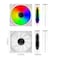 PANO-MOUNTS PANOMOUNTS 120mm Reverse Airflow 5V 3Pin ARGB Addressable Infinity Mirror Fans with 4Pin PWM Control 8001600RPM Suitable for PC Water Cooling and CPU Cooler White 3Pack