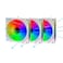 PANO-MOUNTS PANOMOUNTS 120mm Reverse Airflow 5V 3Pin ARGB Addressable Infinity Mirror Fans with 4Pin PWM Control 8001600RPM Suitable for PC Water Cooling and CPU Cooler White 3Pack