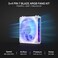 Redragon GCF012 Standard 120mm PC Case Fan DaisyChain Connection 5V 3Pin ARGB Lighting 4 Pin PWM Case Fan for RadiatorComputer Case Cooling 120x120x25mm 3 Pack White