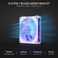 Redragon GCF012 Standard 120mm PC Case Fan DaisyChain Connection 5V 3Pin ARGB Lighting 4 Pin PWM Case Fan for RadiatorComputer Case Cooling 120x120x25mm 3 Pack White
