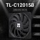 Thermalright C12015B CPU Fan Computer case Fan Quiet 4pin PWM PC Fan15mm Slimline Cooler Fan120mm CPU CoolingBlack