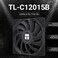 Thermalright C12015B CPU Fan Computer case Fan Quiet 4pin PWM PC Fan15mm Slimline Cooler Fan120mm CPU CoolingBlack