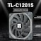 Thermalright TLC12015 CPU Fan Computer Case Fan Quiet 4PIN PWM PC Fan 1500RPM Speed15mm Slimline Cooler Fan 120mm PC Cooler Fan