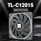 Thermalright TLC12015 CPU Fan Computer Case Fan Quiet 4PIN PWM PC Fan 1500RPM Speed15mm Slimline Cooler Fan 120mm PC Cooler Fan