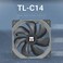 Thermalright TLC14 140mm Fan Quiet Operation SFDB Bearing PWM Control 1500RPM Balance Performance Case Fan