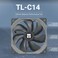 Thermalright TLC14 140mm Fan Quiet Operation SFDB Bearing PWM Control 1500RPM Balance Performance Case Fan