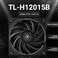 Thermalright TLH12015B CPU FanComputer Case Cooling Quiet 4PIN PWM 1900RPM High Speed15mm Slimline Cooler for CPU Cooler and Chassis120mm PC Cooling TLH12015B