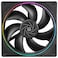 Thermalright TLS12 CPU Fan Case Cooler PWM Fan fine Aperture Light Effect4pin PWM Connector Computer Fan with ARGB Aperture 1500RPM Speed PC Cooling Fan120mm Black
