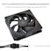 Thermalright TLS12 CPU Fan Case Cooler PWM Fan fine Aperture Light Effect4pin PWM Connector Computer Fan with ARGB Aperture 1500RPM Speed PC Cooling Fan120mm Black