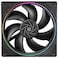 Thermalright TLS12 CPU Fan Case Cooler PWM Fan fine Aperture Light Effect4pin PWM Connector Computer Fan with ARGB Aperture 1500RPM Speed PC Cooling Fan120mm Black