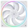 Thermalright TLS12W CPU Fan Case Cooler PWM Fanfine Aperture Light Effect 4pin PWM Connector Computer Fan with ARGB Aperture 1500RPM Speed PC Cooling Fan120mmWhite