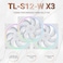 Thermalright TLS12W X3 120mm CPU Fan Case Cooler 4pin PWM Connector Silent Computer Fan with SFDB Bearingup to 1500RPM PC CoolingWhite3Packs