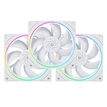 Thermalright TLS12W X3 120mm CPU Fan Case Cooler 4pin PWM Connector Silent Computer Fan with SFDB Bearingup to 1500RPM PC CoolingWhite3Packs