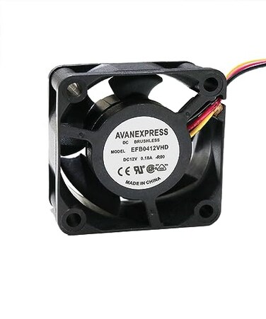 Twinkle Bay Twinklebay 40x20mm Cooling Fan Replacement for EFB0412VHD Cooling Fan 40 x 40 x 20mm with 3Pin 3Wire Connector DC 12V